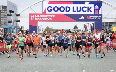 Manchester marathon start line