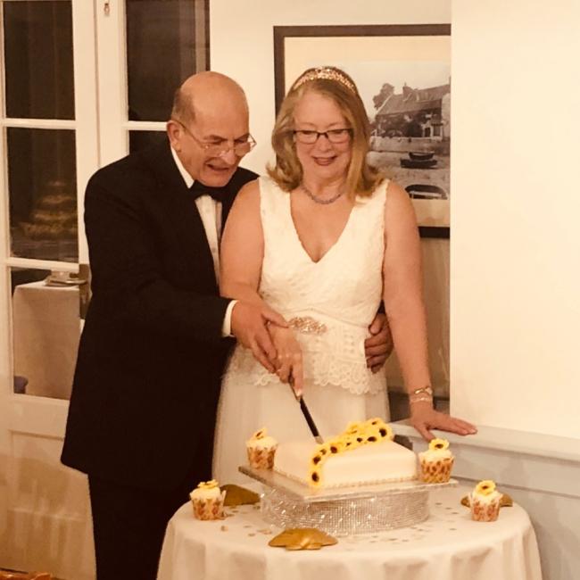 Cutting the cake